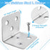 28PCS 168PCS L Brackets for Wood + Screws, Stainless Steel Corner Braces for Wooden Shelves, Heavy Duty Metal Angle