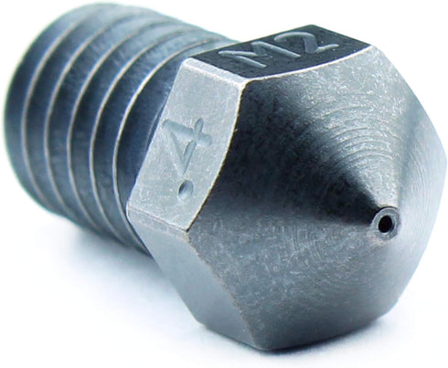 Microswiss M2 Hardened High Speed Steel Nozzle, M6 Thread, 1.75mm Filament V6 (.4mm)