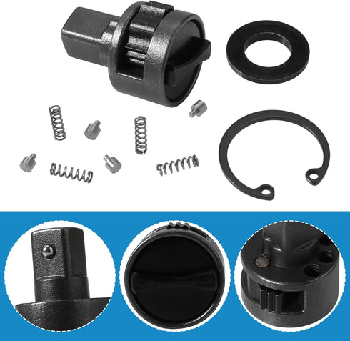 Replacement Ratchet Head Anvil Repair Kit, 3/8 Inch for Milwaukee 2457-20, 2457-21 M12 Ratchet