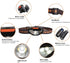 COSOOS Mini LED Headlamp Flashlight with Carrying Case, 1.6oz Lightweight Small Head Lamp Waterproof Running Headlamp, Bright Headlight for Adults, Kids, Camping, Reading (NO AA Battery) by COSOOS