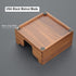 Bamber Cute Sticky Note Holder for Desk, Walnut Wood Notepad Organizer, Pack of 2