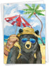 NobleWorks 1 Funny Father's Day Card for Dad, Pa, Pop, Daddy, Stepfather with Envelope - Humor - Animal's Day Off-Bear