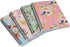 Yansanido Spiral Notebook, 4 Pcs A5 Thick Flower Design, Hardcover, 8mm Ruled, 80 Sheets - 160 Pages for Study