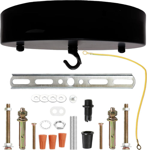 Sturkit 7.9inch Ceiling Canopy Kit with Hook, Ceiling Plate for Pendant Light with