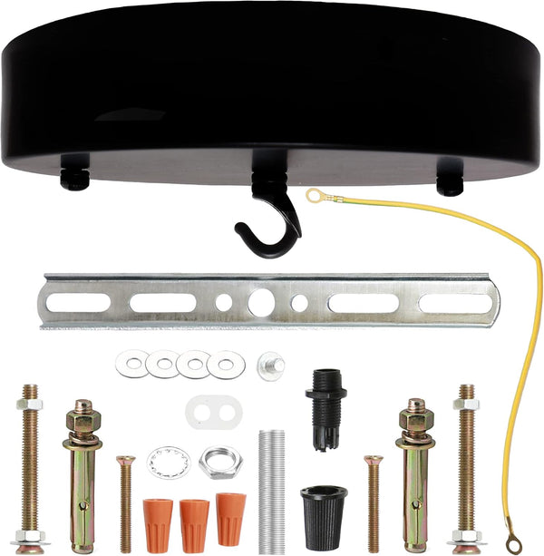 Sturkit 7.9inch Ceiling Canopy Kit with Hook, Ceiling Plate for Pendant Light with