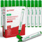 Permanent Markers, Chisel Tip Green, Quick Drying Ink for Paper, Wood, Plastic, Metal, Glass, Home, Office Use