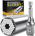 Universal Socket Super Socket Wrench Set with Power Drill Adapter (7-19mm) - Gifts for Men