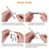 Self Centering Drill Bit Set 7/64", 1/4" Hex Shank Drilling Bits for Wood Working with Hex Keys
