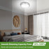 10 inch Dimmable 1-Pack 36W 3600 2700K-6500K GoBright LED Ceiling Light Fixture, Super Bright Lumens Brushed Nickel