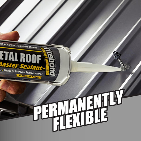 Titebond WeatherMaster Sealant 61361, Metal Roof, Bronze, 10.1-Oz