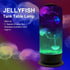 7 Estink Jelly Fish Lamp Aquarium Light, RGB Cylindrical Jelly Fish Night Light Color Changing Table Lamp for Home