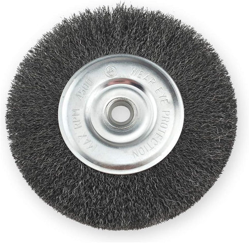 IVY Classic 39052 4-Inch x 1/2 - 3/8-Inch Arbor Carbon Steel Crimped Bench Wire Wheel - 0.012-Inch Coarse