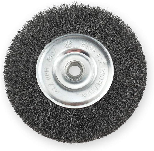 IVY Classic 39052 4-Inch x 1/2 - 3/8-Inch Arbor Carbon Steel Crimped Bench Wire Wheel - 0.012-Inch Coarse