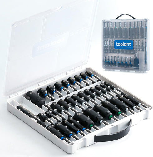 toolant 34 Piece Magnetic Nut Driver Set, Impact Driver Bit Set, Deep