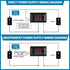 10 Pcs 0.28 Digital Voltmeter Ammeter, 100V 10A Volt Amp Meter with Dual LED Multimeter Display Panel