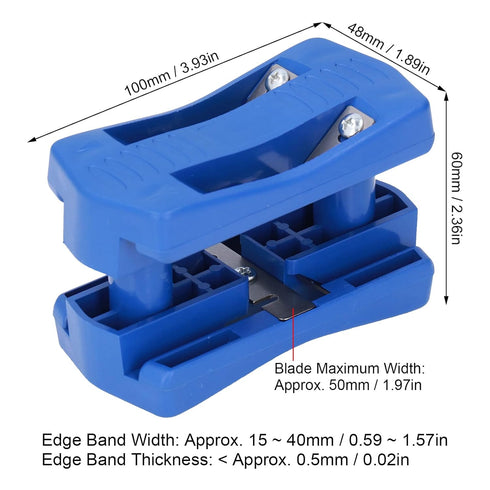 Banding Trimmer Machine Kit, Manual Band Cutter Tool for Trimming Woodworking Melamine Board, Veneer, Plastic