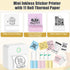 Mini Pocket Thermal Printer, Bluetooth Inkless Printer with 11 Rolls Paper, Portable Receipt Printer for Photo, Memo,