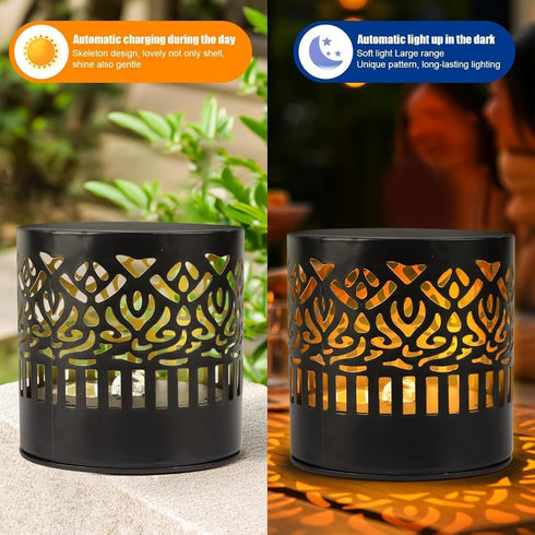 Generic (1PCS) Decorative Solar Mandala Lights, Solar Mandala Lights Outdoor, Mandala Theme Waterproof Fence Light