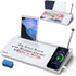 SELEAD Desktop Glass Whiteboard with Wireless Charger Station & Built-in Mirror, Dry Erase Board, White