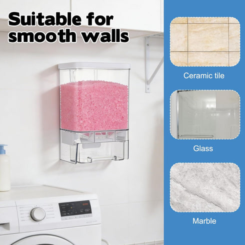 2 Pack Set Rainmae Laundry Detergent Dispenser Wall-Mounted Containers for Scent Booster Beads and Softener Beads