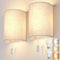 OCATO Plug in Wall Sconces Set of Two: Wall Light Wall Lamp