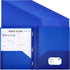 Cholemy 36 Pcs Plastic Pocket Folders with 2 Heavy Duty Pockets, Letter Size Paper Folders for Office Workers