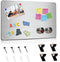 Magnetic Board 17.5" x 11.4", Magnet Bulletin Board for Notes, Photos, and Letters for Walls and Cabinets