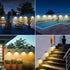 Solar Motion Sensor Outdoor Lights, 138 LED/2 Packs, Waterproof Security Lights for Garden Fence