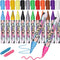 Liquid Erasable Chalk Markers Pens - 12 Colors, Washable & Wet Erase Neon Markers for Blackboard, Glass Window, Kids Art