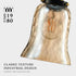 5.5"x6.3" 15"-72" E26 Modern Glass Pendant Light, Amber Ribbed Globe Light Fixture with Gold Cap, Adjustable Cord