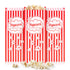 50 Individual 2oz Popcorn Bags - Disposable Food Paper Sleeves for Party, Carnival, and Movie Night Supplies