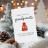 Naixiwen Christmas Pregnancy Announcement Card for Grandparents to Be, Christmas Pregnancy Reveal Card, New Baby Reveal
