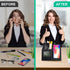 Pen Holder and Organizer for Desk with Wireless Charger, Digital Indoor Thermometer and Humidity Gauge