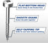 Kreg SPS-F125-100 Zinc Pocket Screws, 1-1/4 Inch #6 Fine Thread, Pan Head (100 Count)
