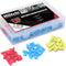Hilitchi 110pcs 22-18 18-14 12-10 Gauge Nylon Flag Spade Female Insulated Quick Disconnects Connector Assortment
