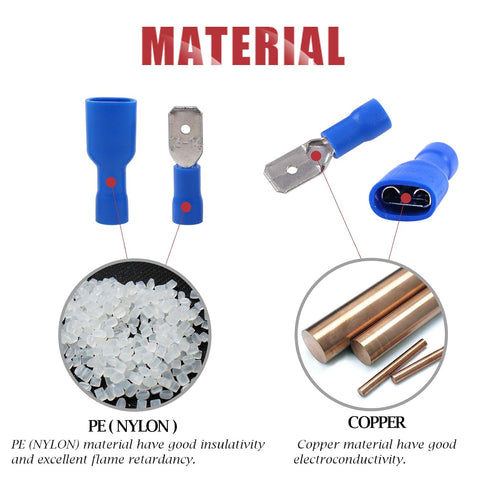 Hilitchi 440Pcs 22-16/16-14/12-10 Gauge Electrical Insulated Ring Bullet Butt Spade Fork Splice Crimp Wire Terminals