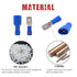 Hilitchi 440Pcs 22-16/16-14/12-10 Gauge Electrical Insulated Ring Bullet Butt Spade Fork Splice Crimp Wire Terminals
