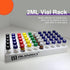 ALWSCI 2PCS Autosampler Vial Rack, White, 12mm Multipurpose Vial Tray Holder for 2ml Vial Storage