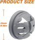 ISPINNER 20pcs 3/8 Inch Trade Size Non-Metallic Button Push-in Cable Connectors, Fits for 1/2 Inch Knockouts by ISPINNER