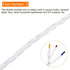 9.8Ft 18/3 MECCANIXITY Twisted Cloth Covered Wire, Cloth Covered Electrical Wire Vintage Industrial Electronic Wire