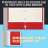 Better Office Products Two Pocket Portfolio Folders, 50-Pack, RED, Letter Size Paper Folders