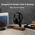 Walnut Desk Accessories Tray for Home Office, Wood Valet Tray for Men, Desktop Organizer Drawer for Airpod, Keys