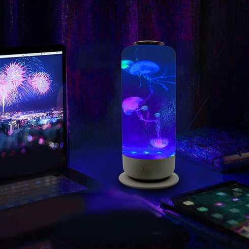 Eminchu 7 Lamp, LED Tankd Table Lamp with Remote Control Color Changing Mood Light, Quiet Brushless Motor for Home