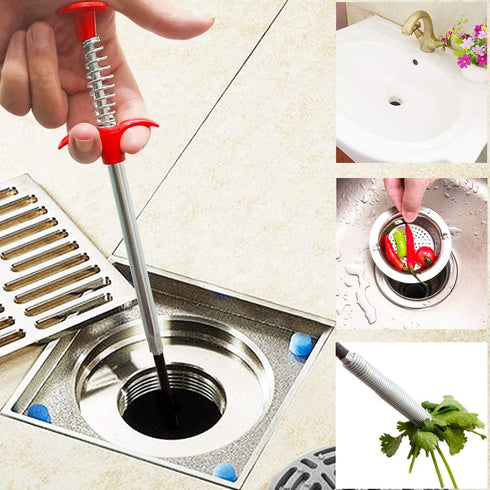 Plumbing Grabber Sink Grabber Flexible Claw Pickup Tool for Litter Pick, Drains, Home Sink, Toilet & Clean Dryer Vents
