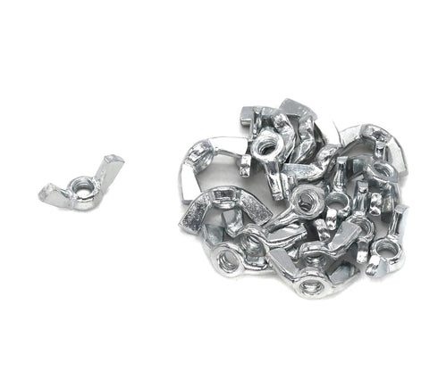 binifiMux 8-32 Wing Nuts, Pack of 60, Fasteners Parts, Butterfly Nut for Hurrican Shutter Panel, Hand Twist Tighten
