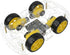 4WD 4 (4WD Robot Car Chassis Kit with TT Motor, Battery Box, Acrylic Chassis and Wheels for Robotics Projects, Smart