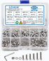 600PCS M3 Screws Hex Stainless Steel Bolts and Nuts Kit - Assorted Screws and Nuts Button Head Cap Metric M3 Bolt Kit