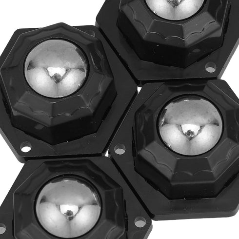 4pcs Cabilock Self-Adhesive Mini Caster Wheels for Furniture, Small Quiet Swivel Ball Bearings Rollers, Sturdy Sticky