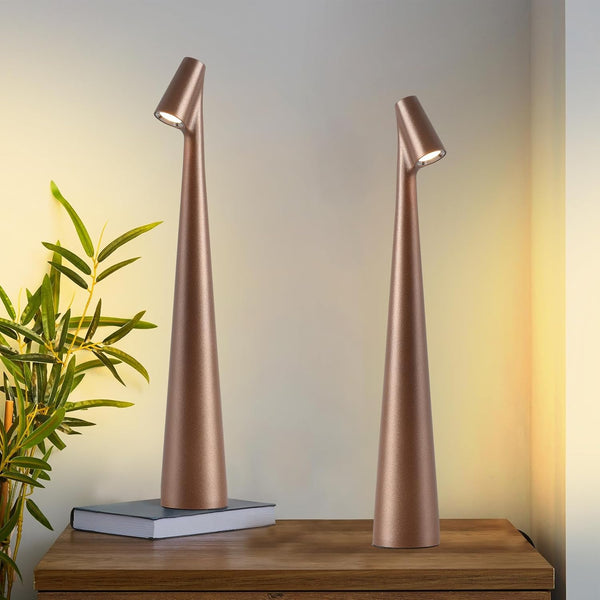 Cordless Small Table Lamps Set of 2,3 Levels Brightness Portable Desk Lamp,Rechargeable