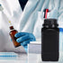 PATIKIL 2 Pcs 1000ml Reagent Bottles, HDPE Wide Mouth Square Bottles with Screw Cap for Lab Storage